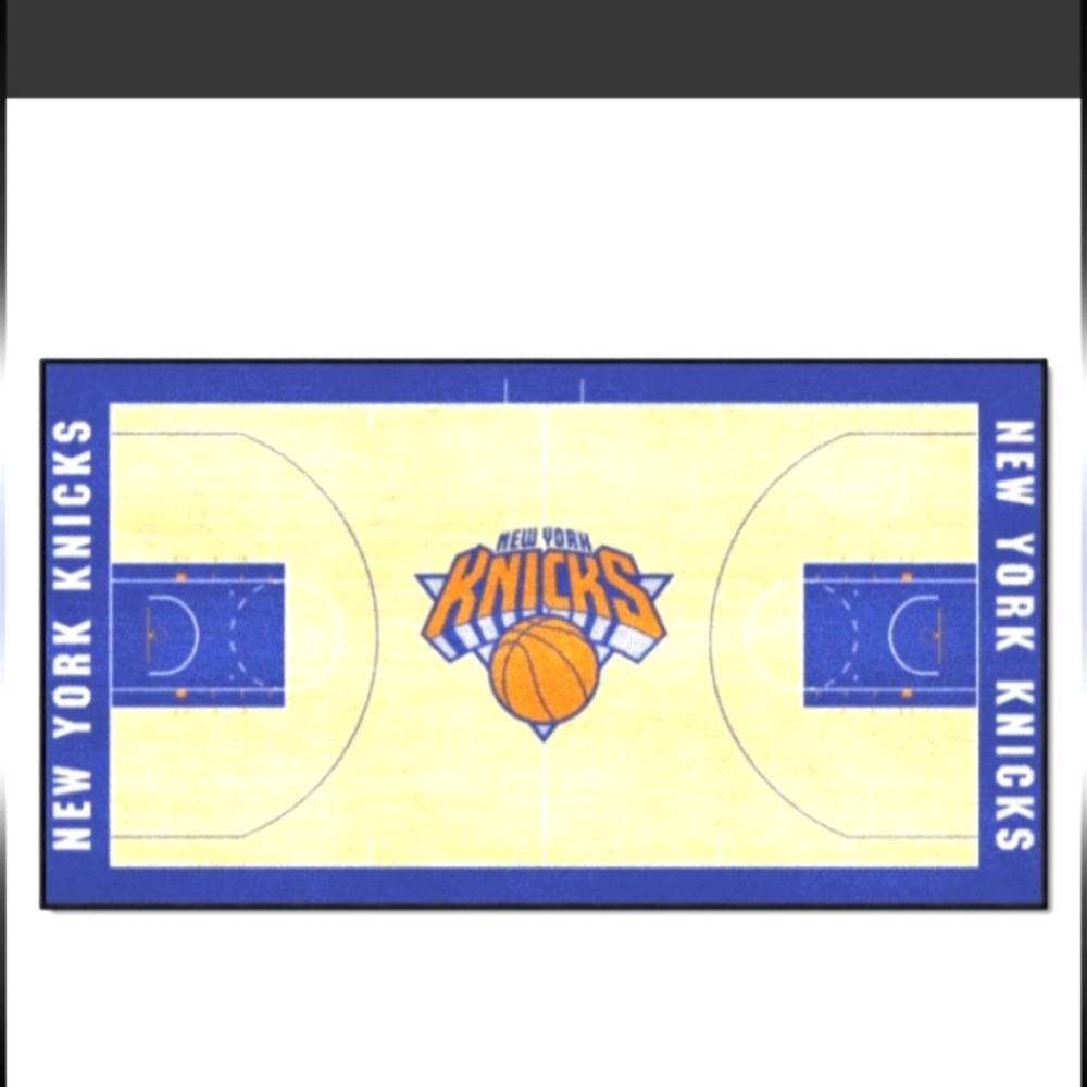 New York Knicks basketball court rug